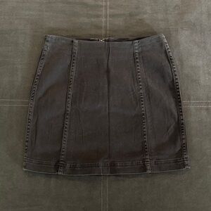 Mustard Seed Charcoal Mini Skirt